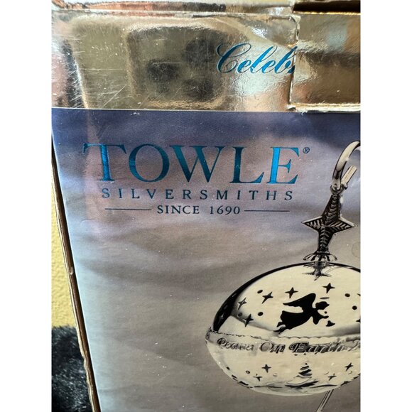 Towle Silversmiths 2004 Musical Ornament Ball Limited Edition Silver Hanging - Picture 3 of 8